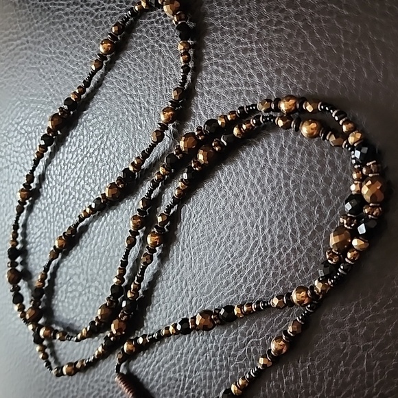 VTG glass necklace - Picture 3 of 8